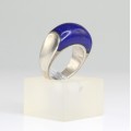 inel modernist. lapis lazuli & argint. manufactura.Mexic